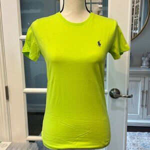 Ralph Lauren Lime Green Crew Neck Cotton T-Shirt S